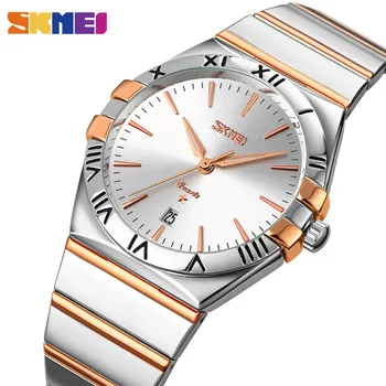 SKMEI Plin de Oțel Ceasuri de mana rezistent la apa 30M Bărbați Cuarț Ceas de Moda Prezent Ceas relogio masculino 2021 Brand de Lux Ceasuri