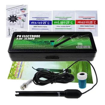 0-14 pH Electrod Sonda Conector BNC, 300cm Cablu pentru PH-Metru de Monitor Controler pentru Acvariu Hidroponice de Plante Piscină Spa