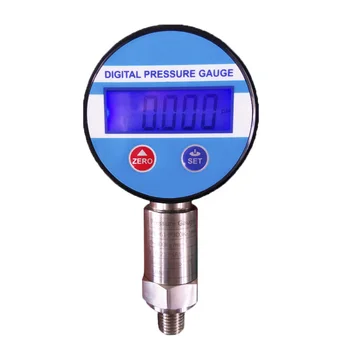 0-60Mpa 0.25%FS Baterie-Alimentat Digital LCD Vid din Otel Inoxidabil Indicator de Presiune psi/ Bar/ kgf/cm2/Kpa