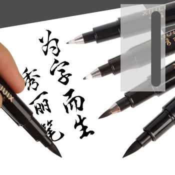 1 buc Păr Moale S/M/L Script-ul Regulat Pix Foarte Fin Schiță Poate Adăuga Cerneală Scriptura Copierea Pen Semnătura Practică Stilou Caligrafie