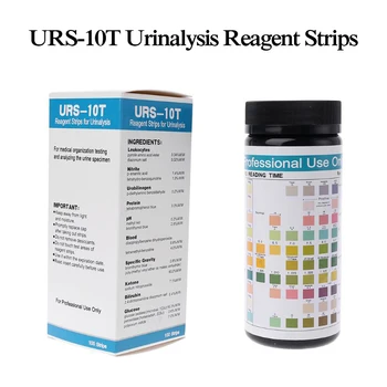100 Benzi URS-10T Sumar de urina Reactiv Fâșii de 10 Parametri Test de Urină Benzi Benzi Leucocite Nitrit de Urobilinogen Proteine PH