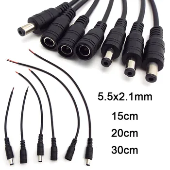 12V Coadă DC Cablul de Alimentare 5.5x2.1mm Masculin Feminin Sârmă Conector Adaptor Pentru LED Driver DVR bitcoin minier