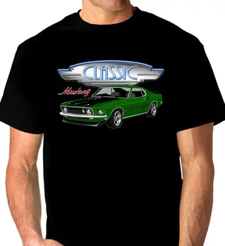 1969 Mustang Mach 1 Negru De Calitate Tricou 2019 Hip Hop Tricou Bărbați 100% Bumbac Tricou Maneca Scurta Personalizat T
