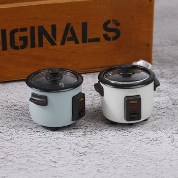 1BUC 1:12 Păpuși electrice de bucatarie model de simulare Mini rice cooker plastic