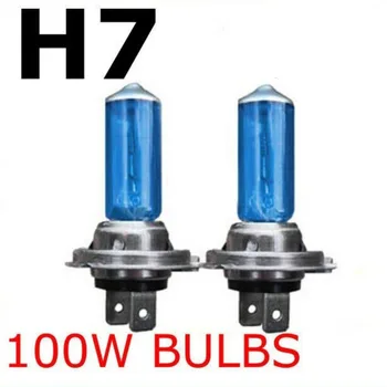 2 buc H7 100W 12V Krypton Gaz Faruri Super Luminoase Albe de Ceață Bec de Mare Putere Faruri Auto Lampă Auto Sursă de Lumină de parcare