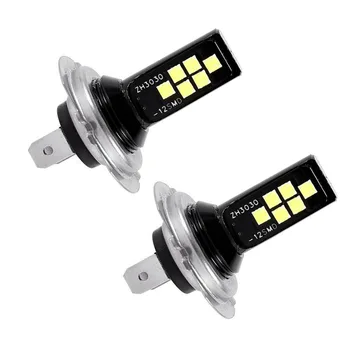 2 buc H7 Lampa LED Super-Luminos MD Lumini de Ceata Auto 12V 24V Alb de Conducere de Funcționare Becuri Pentru Auto Automobile Camioane