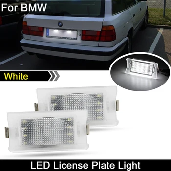 2 buc Pentru BMW 5 Touring E34 1987-1996 de Înaltă Luminozitate LED Alb de Lumină de inmatriculare Lămpii Numărului de Înmatriculare