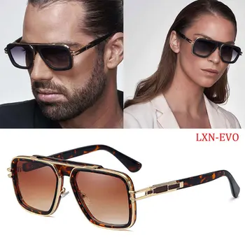 2021 Moda Clasic de Metal LXN-EVO Stil Gradient Pilot ochelari de Soare Barbati Femei Vintage Design de Brand Ochelari de Soare unisex oculos