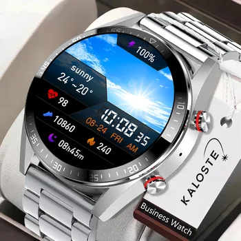 2022 Noi 454*454 Ecran Ceas Inteligent Afișa Întotdeauna Timp Bluetooth Apel de Muzică Locale Smartwatch Pentru Bărbați Huawei Telefon Xiaomi