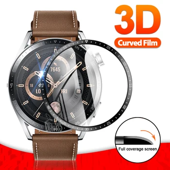 3D Curbat Moale Folie de Protectie Pentru Huawei Watch GT 3 2 GT3, GT2 Pro 42mm 43mm 46mm Smartwatch Protectorul de Ecran Nu Acoperă sticla