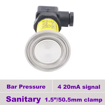 4 20mA sanitare senzor de presiune, de 1,5 în clemă de conexiune, 100, 200 mbar, -1 la 0bar, 1, 4, 6, 10, 25 bar manometru, 4mpa, 12, 24V dc