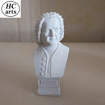 7cm Muzician Bach Bust Mini Rășină Ipsos Cap Portret Europene Figura Decor de Artă Decoratiuni pentru Casa Poporului