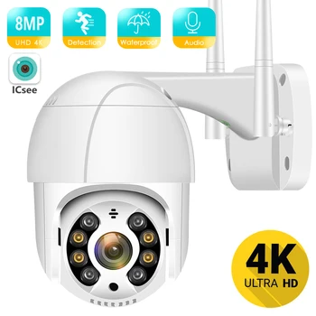 8MP 4K Camera PTZ de Exterior Camera IP WiFi Ultra HD de 5MP, 3MP 1080P H. 265 AI Omului de Detectare CCTV Camera de Supraveghere Video Wireless