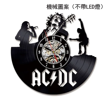 AC DC Ceas de Perete cu Design Modern de Muzică Rock Band Vintage Vinil, CD-Ceasuri ceasuri de Perete Decor Acasă Cadouri pentru Fanii reloj de pared