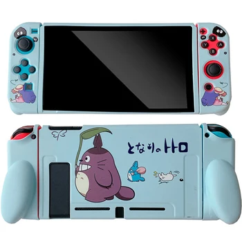 Anime Vecinul Meu Totoro TPU Caz Moale pentru Nintendo Comutator Split Locuințe Consola Controller NS OLED JoyCon Accesorii de Joc