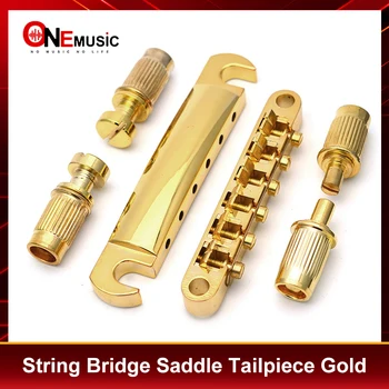 Aur Chitara Podul de Blocare Tune-O-Matic TOM Pod și Tailpiece Set pentru LP Chitara Electrica Piese Accesorii
