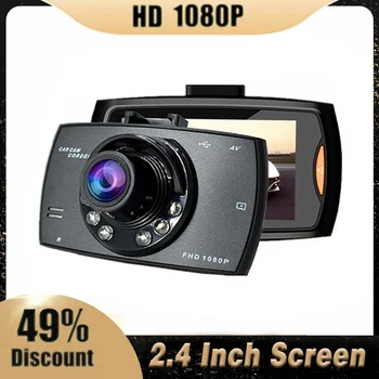 Auto Dashcam DVR 1080P Auto Video Recorder 2.4 Inch Parcare Monitor Registrator de Înregistrare Ciclu Dash Cam de Fotografiat Viziune de Noapte