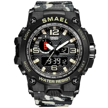Brand de lux ceasuri barbati sport dual display bărbați cuarț ceas rezistent la apa 50m LED digital analogic încheietura ceas cadou ceas