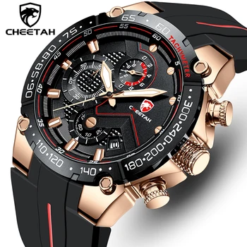 Bărbați Ceas GHEPARD Top Brand de Lux de Moda Cuarț Ceas Multifuncțional Cronograf Sport Impermeabil Ceas Relogio Masculino