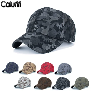 Caluriri de Moda Militare de Camuflaj Șapcă de Baseball Capac Sport 8 Culori de piele de Căprioară Material 6 Panoul de Pălărie, Șapcă de Baseball Pentru Femei și Bărbați