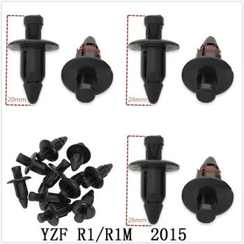 Carenaj Șuruburi Kit de Caroserie din Plastic de Expansiune Șurub Spike Șuruburi Nuci potrivit Pentru YAMAHA YZF R1/R1M 2015