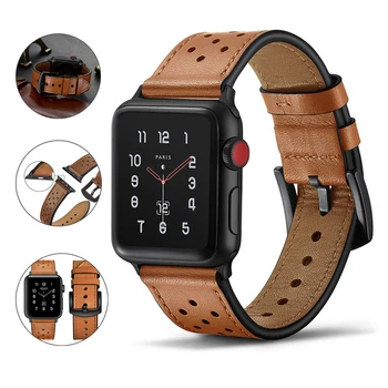 Ceas Bandă de piele Pentru Apple Watch 4 44mm 42mm Benzi iwatch Seria 1 2 3 Sport Înlocuire Curea Elegant Clasic