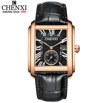 CHENXI Ceas de Oameni de Afaceri de Top de Brand de Lux Calendar Ceas de Moda din Piele Cuarț Încheietura Ceas Masculin Impermeabil Relogio Masculino