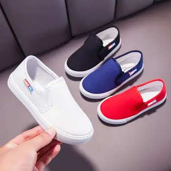 Copii Pantofi de Panza pentru Versiunea coreeană a Respirabil Pantofi pentru Băieți și Fete, Copii Pantofi Albi Pantofi pentru Copii Pantofi pentru Copii