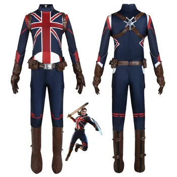 Dacă Agentul Carter Căpitanul Marea Britanie Cosplay Costum Set Topuri, Veste Pantaloni Pantof Acoperă Mănuși Accesorii Costum Halloween Prop