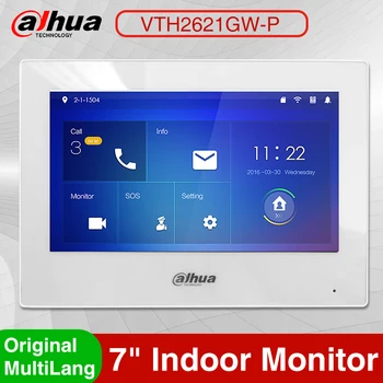 Dahua Original Multi-limba VTH2621G-P VTH2621GW-P PoE 7inch Atinge IP Monitor Interior Usa Interfon Video Built-in difuzor