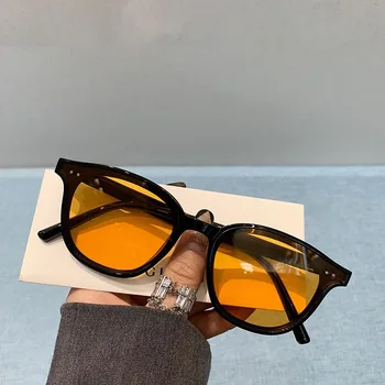 Designer de Brand 2021 noi ochelari de Soare Femei bărbați de Lux Plastic Ochelari de Soare Retro Clasic unisex ochelari de soare patrati lentile galbene