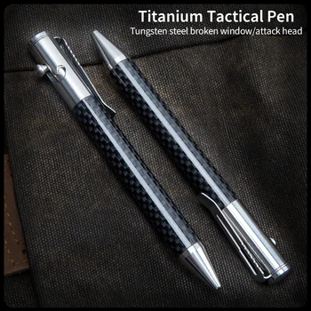 Din oțel inoxidabil tactical pen EDC auto-apărare pen întrerupător de sticlă instrument de supraviețuire