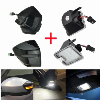 Dinamică LED Lumina de Semnalizare Partea de Sub Oglindă Lumina Baltă Lampa Pentru Ford S-Max 07-14 Kuga C394 08-12 C-Max 11-19