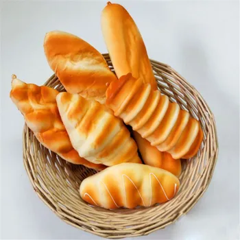 fals desert alimente recuzită Pâine toast covrigi poftă de mâncare de patiserie daneză franceză bagheta Ficelle miche croissant simulare pâine model