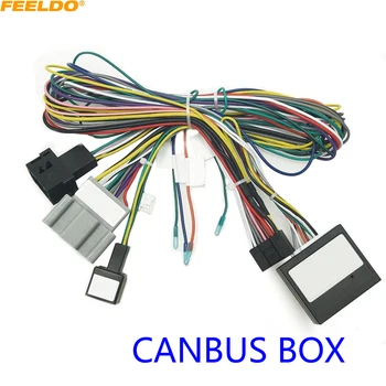 FEELDO Car Audio Radio, DVD Android 16PIN Cablu Adaptor Cu Canbus Cutie Pentru Ford Fiesta(09-11) Puterea Fasciculului de Cabluri #HQ6471