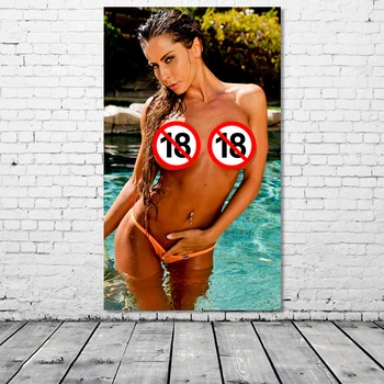Fete Sexy Hot staruri Porno Ude Organism Adult Erotics Arta de Perete Tablou Canvas Postere și de Imprimare pentru Home Decor Camera Unframe