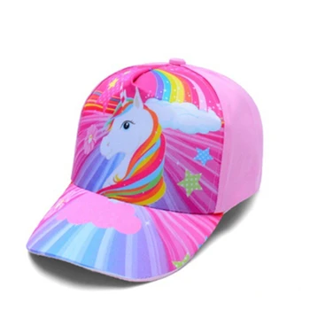 fetita unicorn pălărie cap accesorii pentru 2-8 ani fete unicorn curcubeu sapca casquette soarele de vară pălărie camion pentru copii