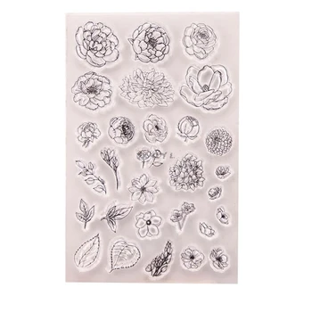 Flori de Silicon Clar Sigiliul Timbru DIY Scrapbooking Relief Album Foto Decorative Carte de Hârtie Ambarcațiuni Arta Handmade Cadou
