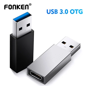 FONKEN USB 3.0 Tip C Adaptor OTG USB-C de sex Feminin La USB UN Mascul Cablu Convertor pentru Laptop Samsung S20 Xiaomi 10 Casti Adaptor