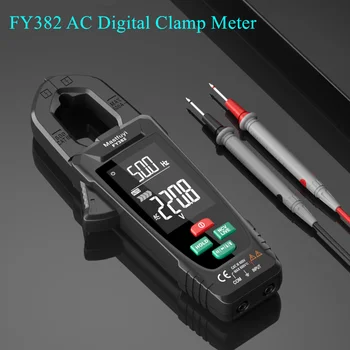 FY382 Ecran Mare AC ampermetric Digital Multimetru Profesional Pinza Amperimetrica True RMS Capacitate NCV Ohm Hz Live Tester