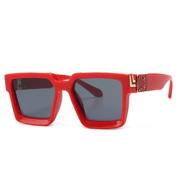 HBK Lux de Brand Designer de ochelari de Soare Patrati Bărbați Femei 2021 Moda Retro Cadru Gros Ochelari de Soare Pentru Barbati UV400 Celebritate de sex Masculin