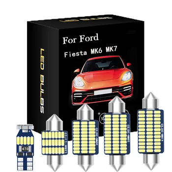 HSMI Canbus Pentru Ford Fiesta MK6 MK7 2002-2016 Sedan LED Lumini de Interior Dome Harta Portbagaj inmatriculare fara Eroare Lampă Becuri Kit