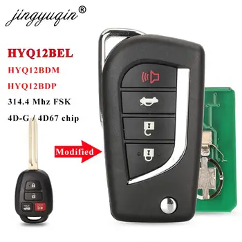 jingyuqin 314.4 Mhz FSK G/ H Cip Modificat de la Distanță Flip Car-Cheie Pentru Camry, Corolla Scion FR-S, Toyota 86 HYQ12BDM HYQ12BEL HYQ12DP