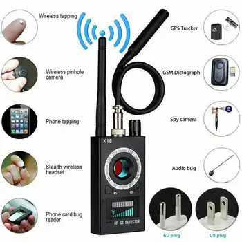 K18 Multi-funcție Anti Detector Camera GSM Audio Bug Finder Semnal GPS Obiectiv RF Tracker Detecta Produse Wireless 1MHz-6.5 GHz r30