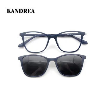KANDREA TR90 Magnet Clip pe ochelari de Soare Dublu Scop Clipuri Ochelari de Soare Piața de Lentile Bărbați Femei Ochelari de Conducere Polarizat Ochelari de protecție
