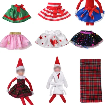 Kawaii Crăciun Elf Papusa Accesorii de Îmbrăcăminte Sac de Dormit Halat de baie Arcul Fusta Copii Jucărie Cadou de Ziua de nastere