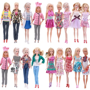 Kieka DIY 5 Buc Vânzare Fierbinte Papusa de Moda Tinutele Purta Rochie Casual, Camasa Haine pentru Păpuși 30 Cm Accesorii Barbie Papusa Jucării