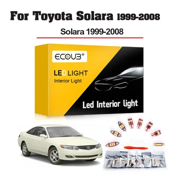 LED-uri Lumina de Interior Kit pentru Toyota Solara 1999 2000 2001 2002 2003 2004 2005 2006 2007 2008 Harta Dom Portbagaj Oglinda interioara LED-uri Bec
