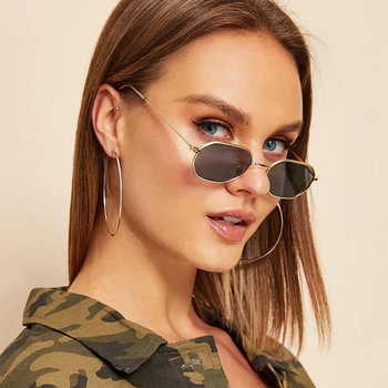 MADELINY Brand de Lux ochelari de Soare Femei kardashian Vintage Ochelari Moda Cadru Metalic Pahare Mici oculos de sol MA010