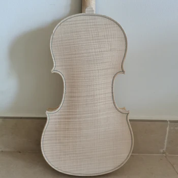 Maple white embrion neterminate alb lemn de artar vioara 4/4 3/4 din lemn masiv DIY alb vioara Accesorii cu abanos grif